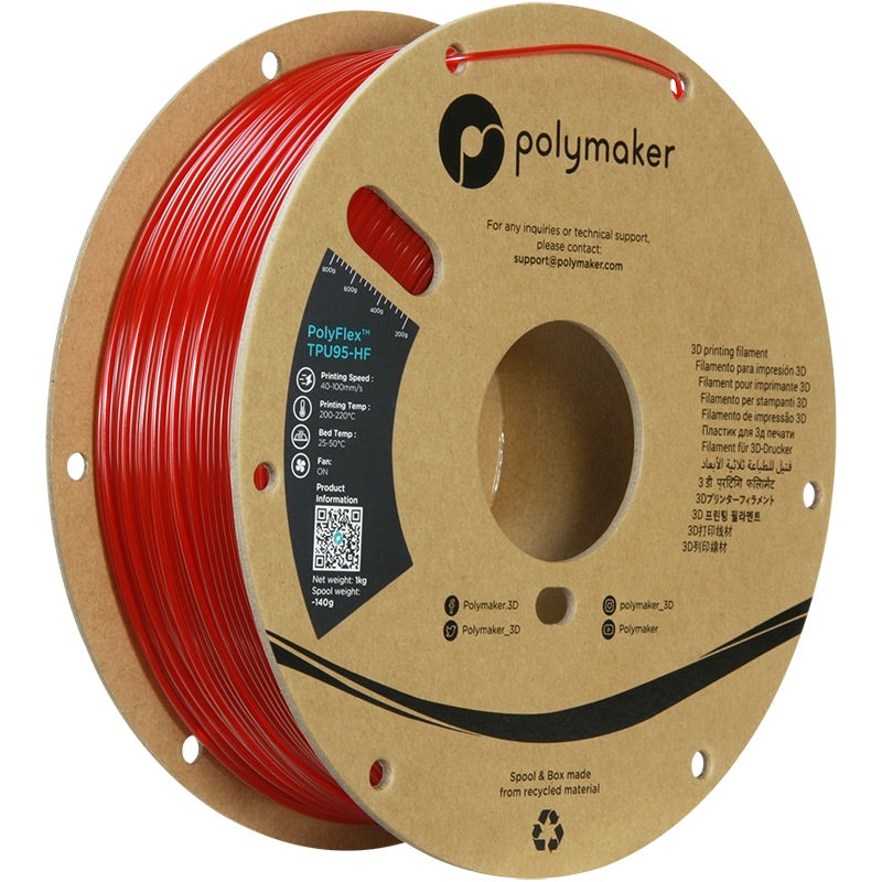 PolyMaker PolyFlex™ TPU95-HF 1,75mm 1000g - 3D Material-Shop