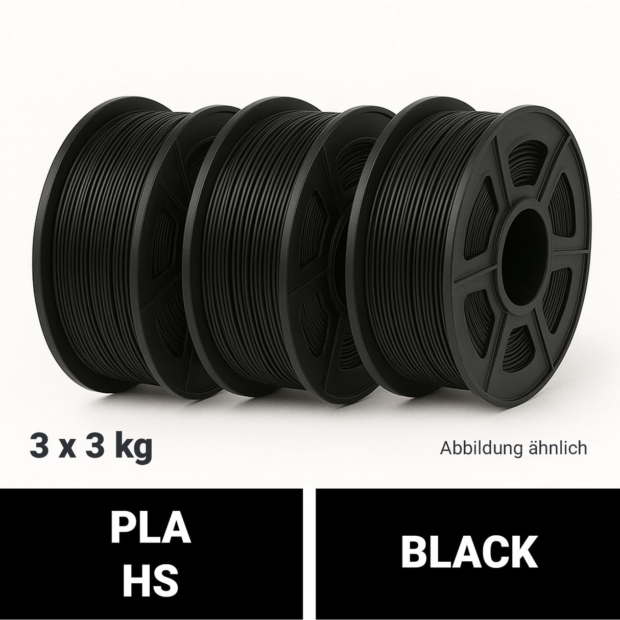 ProFila PLA HS Grey RAL7035 9 kg Bundle (3 x 3 kg) - 1,75 mm - 3D Material-Shop