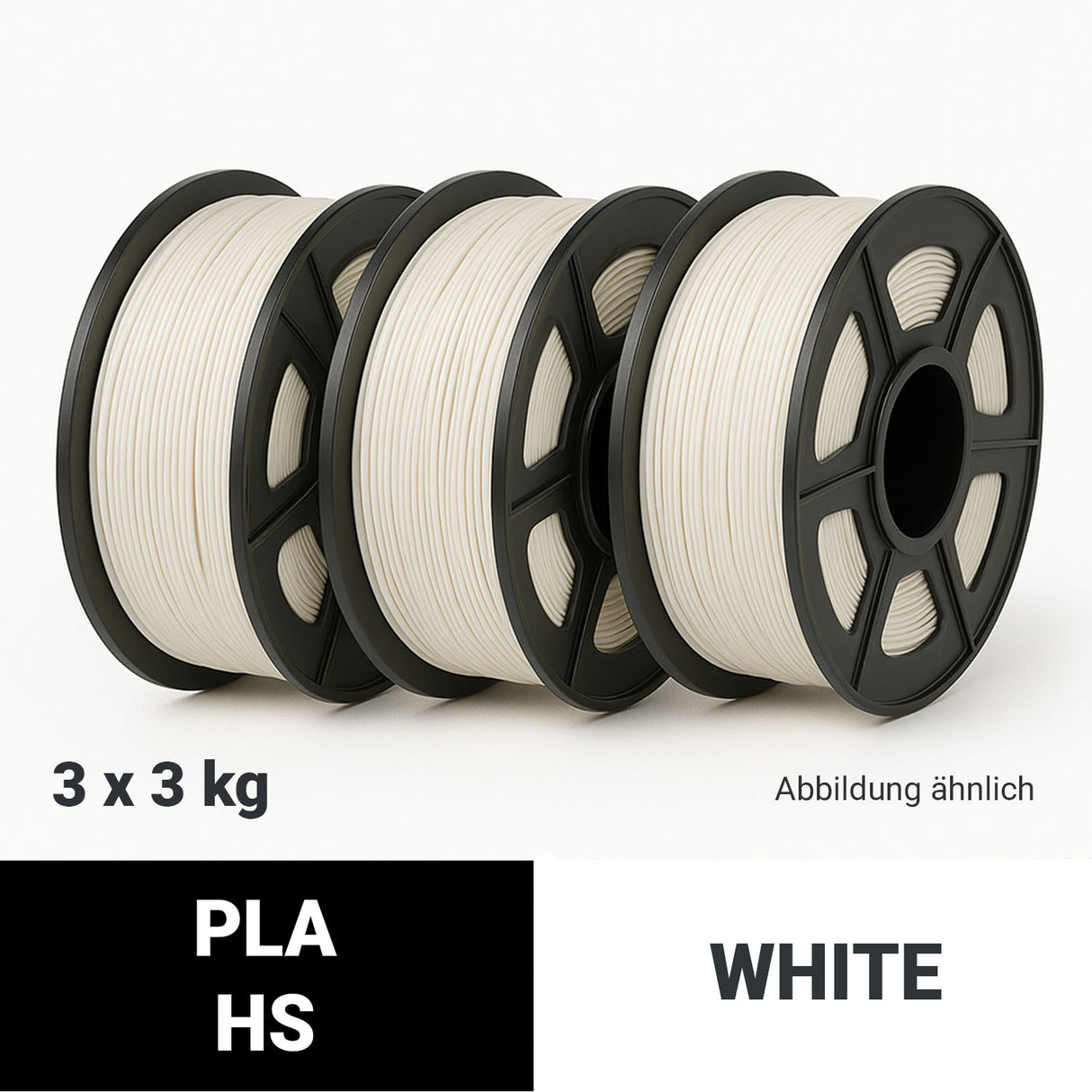 ProFila PLA HS Grey RAL7035 9 kg Bundle (3 x 3 kg) - 1,75 mm - 3D Material-Shop