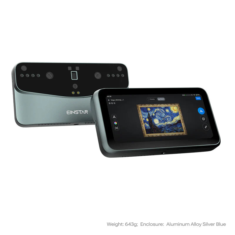 Refurbed: Shining3D EinStar VEGA 3D Scanner (Silver Blue) - 3D Material-Shop