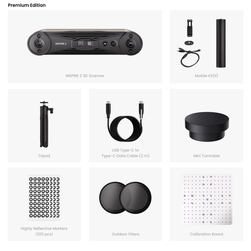Revopoint INSPIRE 2 - Premium Edition - 3D Material-Shop