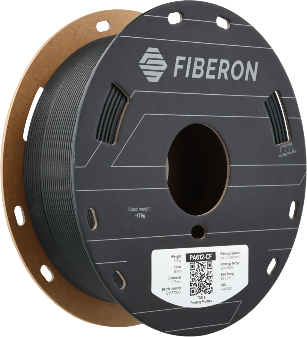 Polymaker Fiberon™ PA612-CF15 Schwarz 1,75 mm 500 g