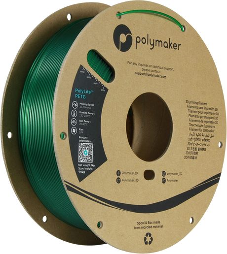 Polymaker - PolyLite™ PETG Filament 1,75mm 1000g - 3D Material-Shop