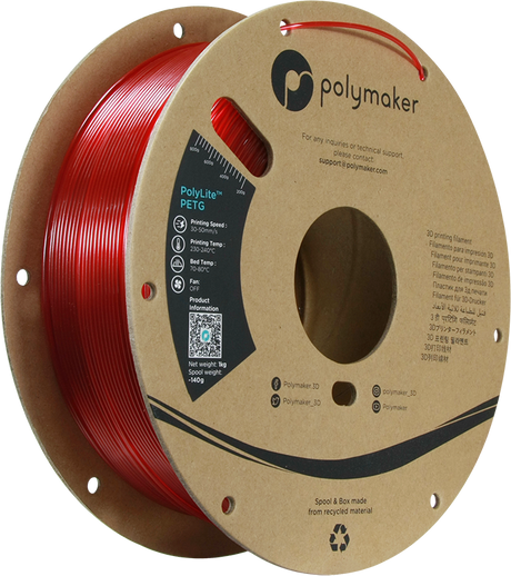Polymaker - PolyLite™ PETG Filament 1,75mm 1000g - 3D Material-Shop