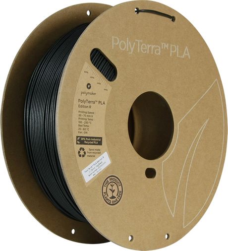 Polymaker PolyTerra PLA Edition R Schwarz - 3D Material-Shop
