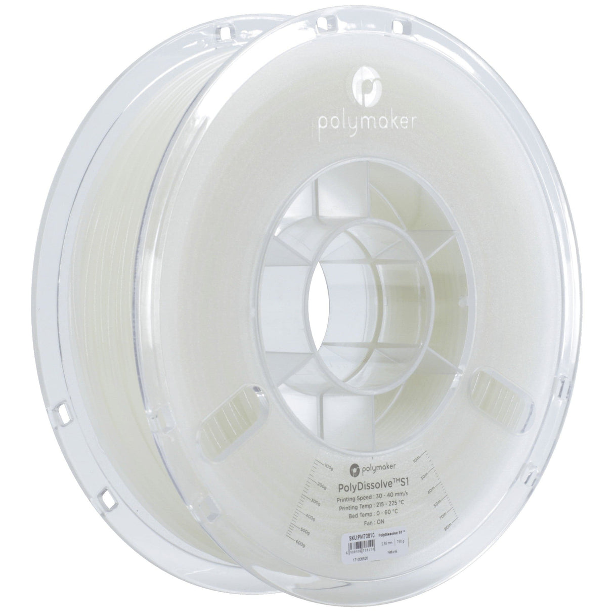 PolyMaker PolyDissolve™ S1 Wasserlösliches Filament 1,75mm 750g - 3D Material-Shop