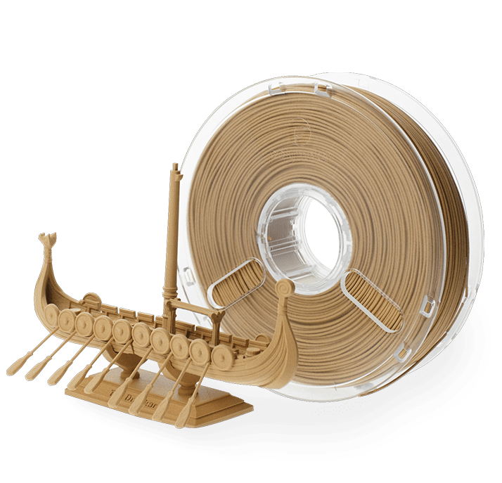 PolyMaker PolyWood™- 1,75mm - 600g - Filament mit Holzoptik - 3D Material-Shop