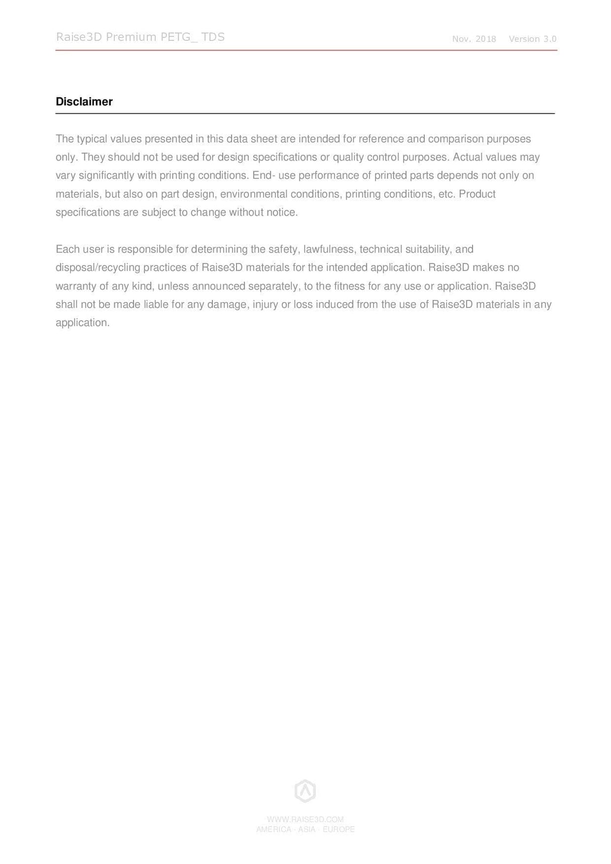 Raise3D Premium PETG - 1,75mm - 1000g - 3D Material-Shop