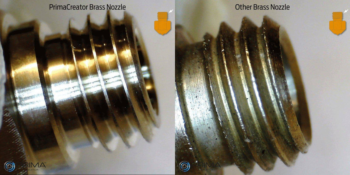 RepRap M6 Brass Nozzle 0,2 mm - 1,75 mm - 3D Material-Shop