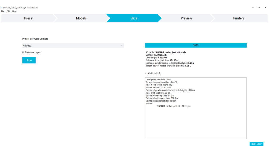 Sinterit Studio Advanced 2019 für Lisa Pro - 3D Material-Shop