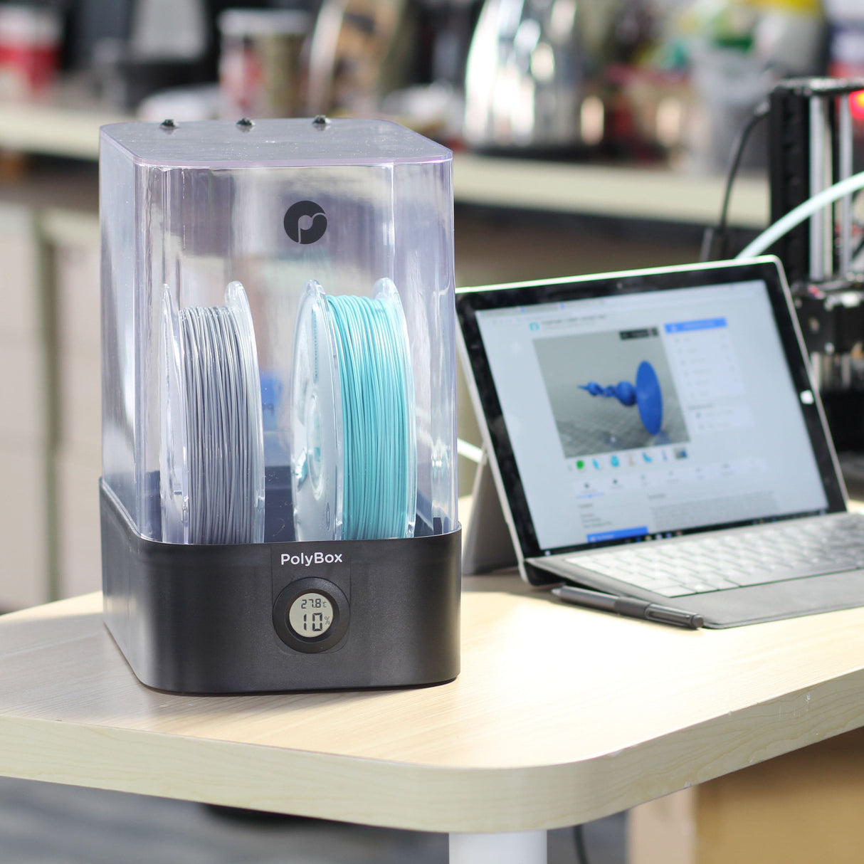 PolyMaker PolyBox™ Edition II - Filament Aufbewahrungs- und Trocknungsbox - 3D Material-Shop