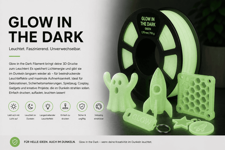 Glow in the Dark Filamente – Leuchtende 3D-Drucke für faszinierende Effekte
