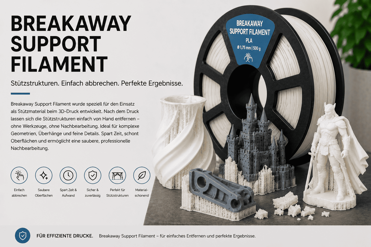 Breakaway Supportmaterialien für den professionellen FFF-/FDM-3D-Druck