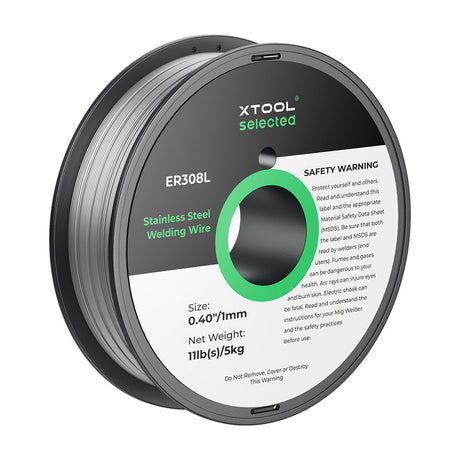 xTool 1 mm ER308L Edelstahl-Schweißdraht, 5 kg Spule für MetalFab - [3D Material-Shop]