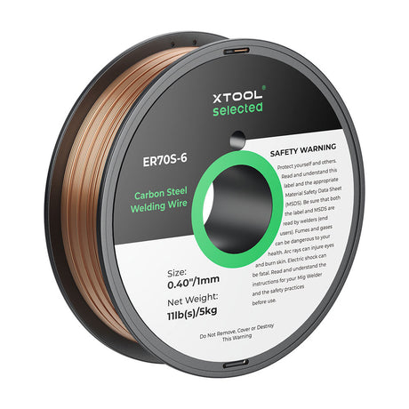 xTool 1 mm ER70S-6 Kohlenstoffstahl-Schweißdraht 5 kg Spule für MetalFab - 3D Material-Shop 