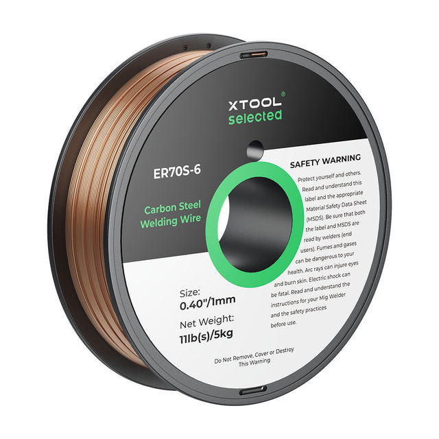 xTool 1 mm ER70S-6 Kohlenstoffstahl-Schweißdraht 5 kg Spule für MetalFab - 3D Material-Shop 