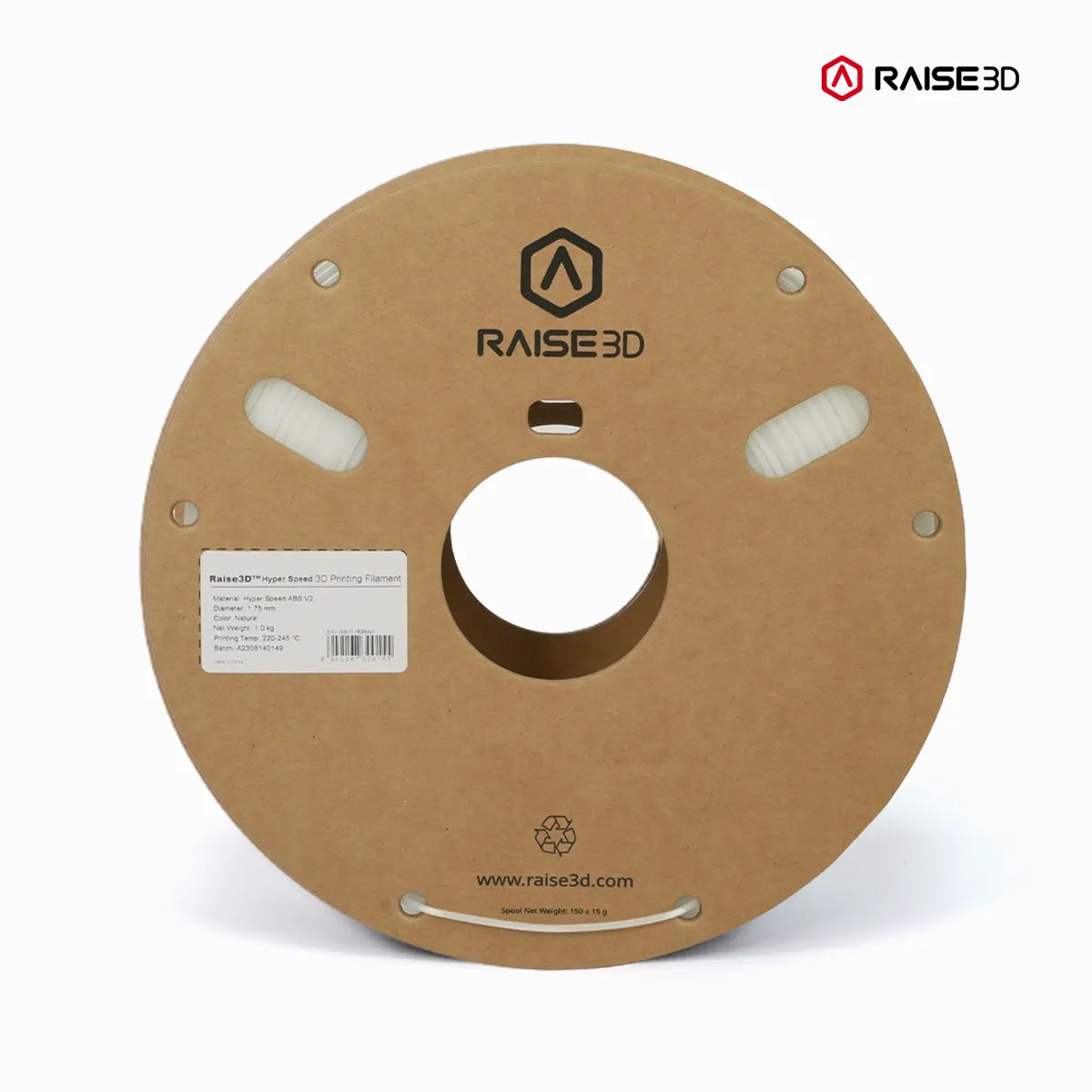 Raise3D Hyper Speed ABS V2 Filament 1kg (1.75mm) - [3D Material-Shop]