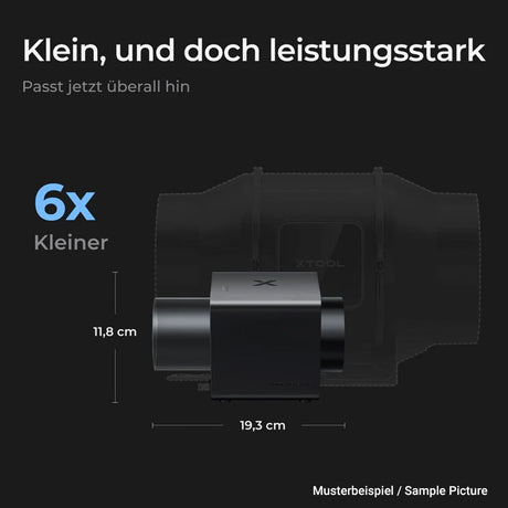 xTool Rohrventilator IF2 passend für xTool Laser - [3D Material-Shop]