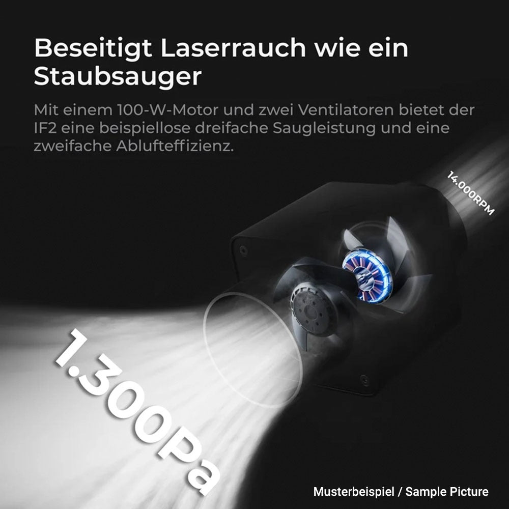 xTool Rohrventilator IF2 passend für xTool Laser - [3D Material-Shop]