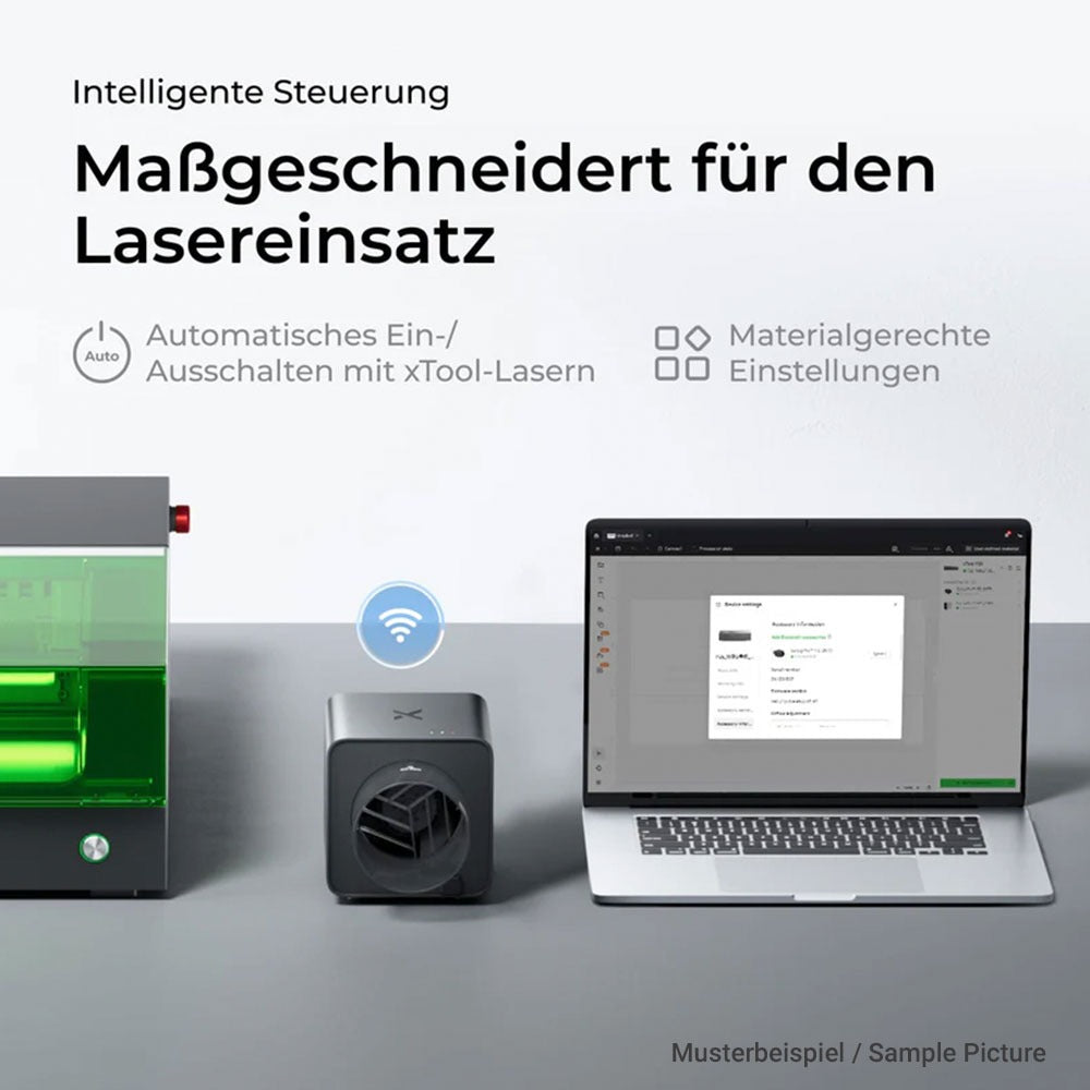 xTool Rohrventilator IF2 passend für xTool Laser - [3D Material-Shop]