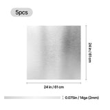 xTool 61 cm x 61 cm x 0,2 cm 304 Edelstahlplatte (5er-Pack) für MetalFab - [3D Material-Shop]