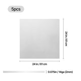 xTool 61 cm x 61 cm 0,2 cm Q235 Weichstahlplatte (5er-Pack) für MetalFab - [3D Material-Shop]