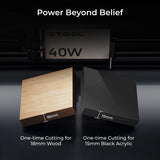 xTool S1 Geschlossener Diodenlaserschneider 40W - Deluxe Kit - [3D Material-Shop]