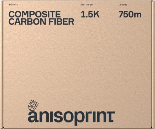 Anisoprint CCF-1.5K 750m Composite Carbon Fiber - Continuous Fiber in Kombination mit PLA, ABS, PETG - [3dmaterial-shop]