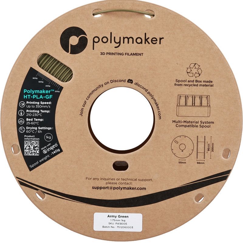 Polymaker HT-PLA-GF Black - 1,75 mm - 1000 g - [3D Material-Shop]