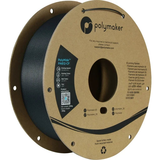 Polymaker PolyMide™ PA612-CF Black 500g 1,75mm - [3dmaterial-shop] 