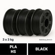 ProFila PLA HS 9 kg Bundle (3 x 3 kg) - 1,75 mm / 3000g - 3D Material-Shop 
