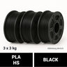 ProFila PLA HS Grey RAL7035 9 kg Bundle (3 x 3 kg) - 1,75 mm