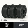 ProFila PLA HS Grey RAL7035 9 kg Bundle (3 x 3 kg) - 1,75 mm