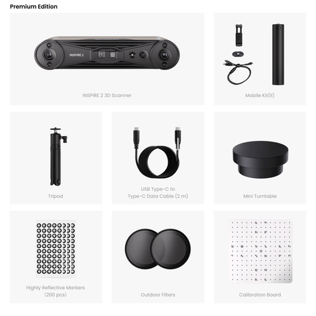 Revopoint INSPIRE 2 - Premium Edition - 3D Material-Shop 