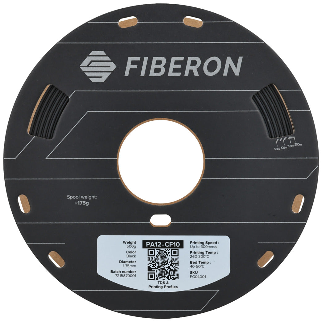 Polymaker Fiberon™ PA12-CF10 Schwarz 1,75 mm, 500 g - [3D Material-Shop]