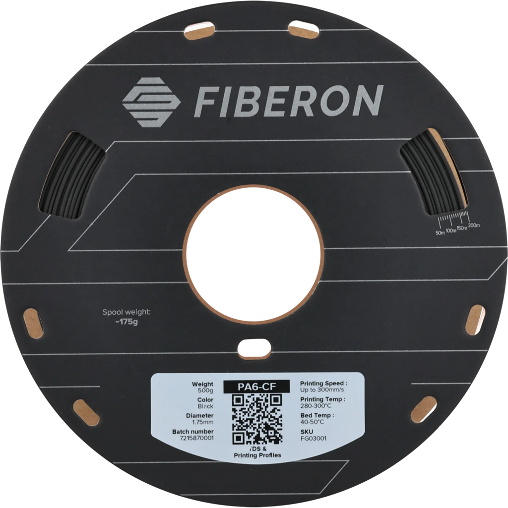 Polymaker Fiberon™ PA6-CF20 Black 1,75 mm 500 g - [3D Material-Shop]