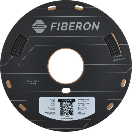 Polymaker Fiberon™ PA6-CF20 Black 1,75 mm 500 g - [3D Material-Shop]