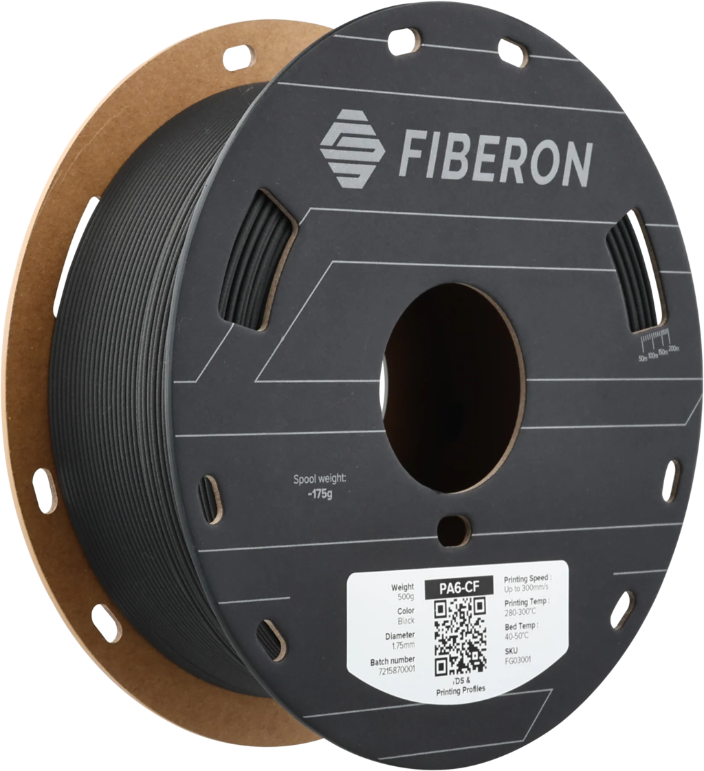 Polymaker Fiberon™ PA6-CF20 Black 1,75 mm 500 g - [3D Material-Shop]