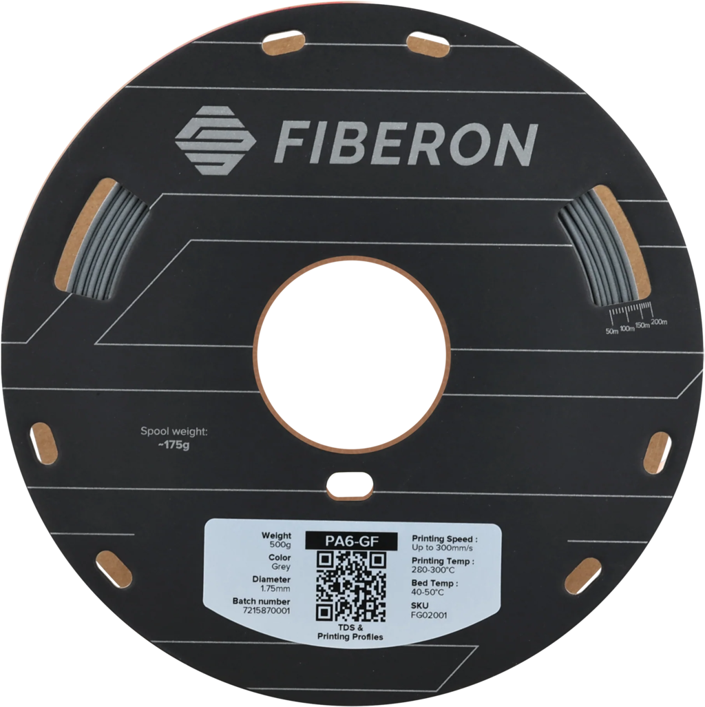 Polymaker Fiberon™ PA6-GF25 Grau 1,75 mm 500 g - [3D Material-Shop]