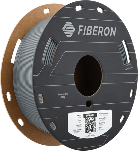 Polymaker Fiberon™ PA6-GF25 Grau 1,75 mm 500 g - [3D Material-Shop]