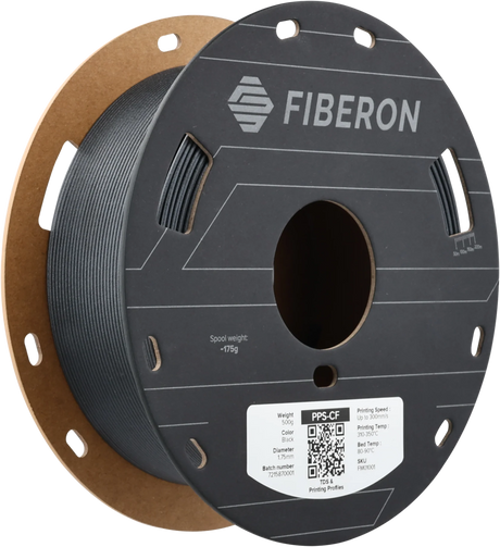 Polymaker Fiberon™ PPS-CF10 Schwarz 1,75 mm 500 g - [3D Material-Shop]