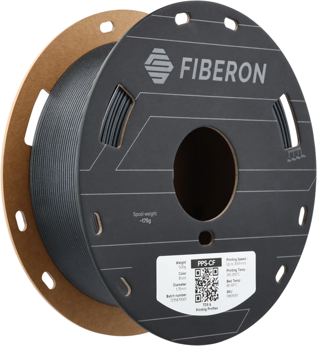 Polymaker Fiberon™ PPS-CF10 Schwarz 1,75 mm 500 g - [3D Material-Shop]