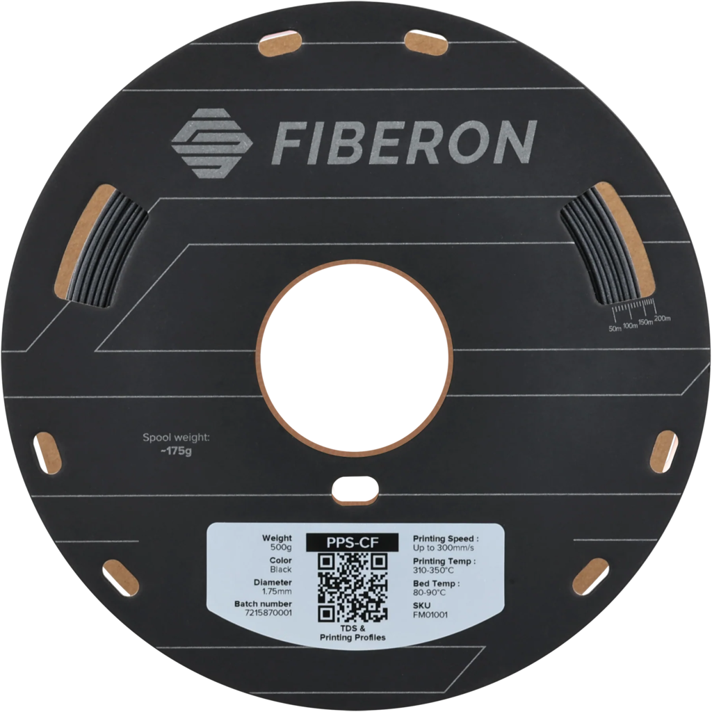 Polymaker Fiberon™ PPS-CF10 Schwarz 1,75 mm 500 g - [3D Material-Shop]