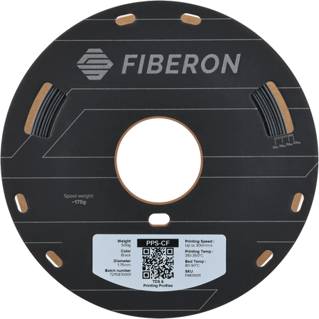 Polymaker Fiberon™ PPS-CF10 Schwarz 1,75 mm 500 g - [3D Material-Shop]