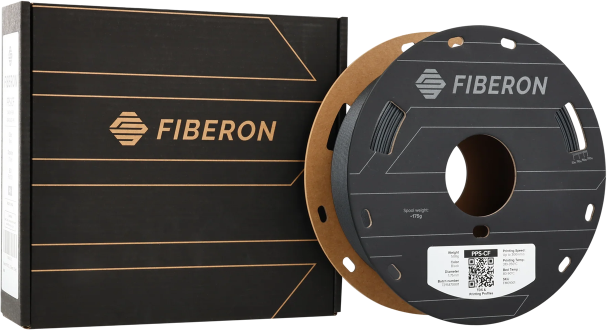 Polymaker Fiberon™ PPS-CF10 Schwarz 1,75 mm 500 g - [3D Material-Shop]