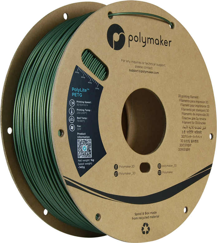 Polymaker - PolyLite™ PETG Filament 1,75mm 1000g - 3D Material-Shop 