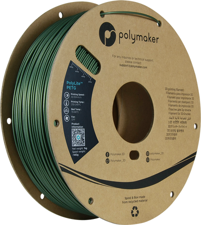 Polymaker - PolyLite™ PETG Filament 1,75mm 1000g - 3D Material-Shop 