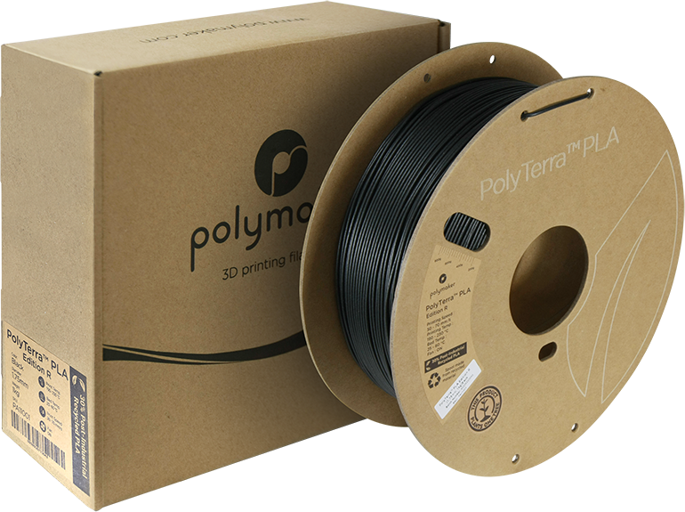 Polymaker PolyTerra PLA Edition R Schwarz - 3D Material-Shop 