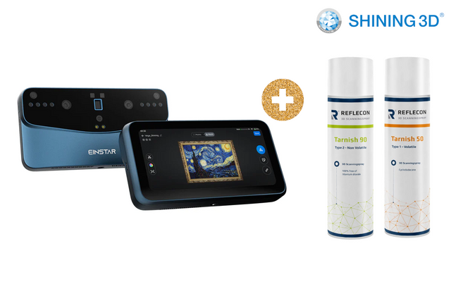 Shining3D Vega 3D-Scanner Bundle mit Reflecon Tarnish Mattierungsspray