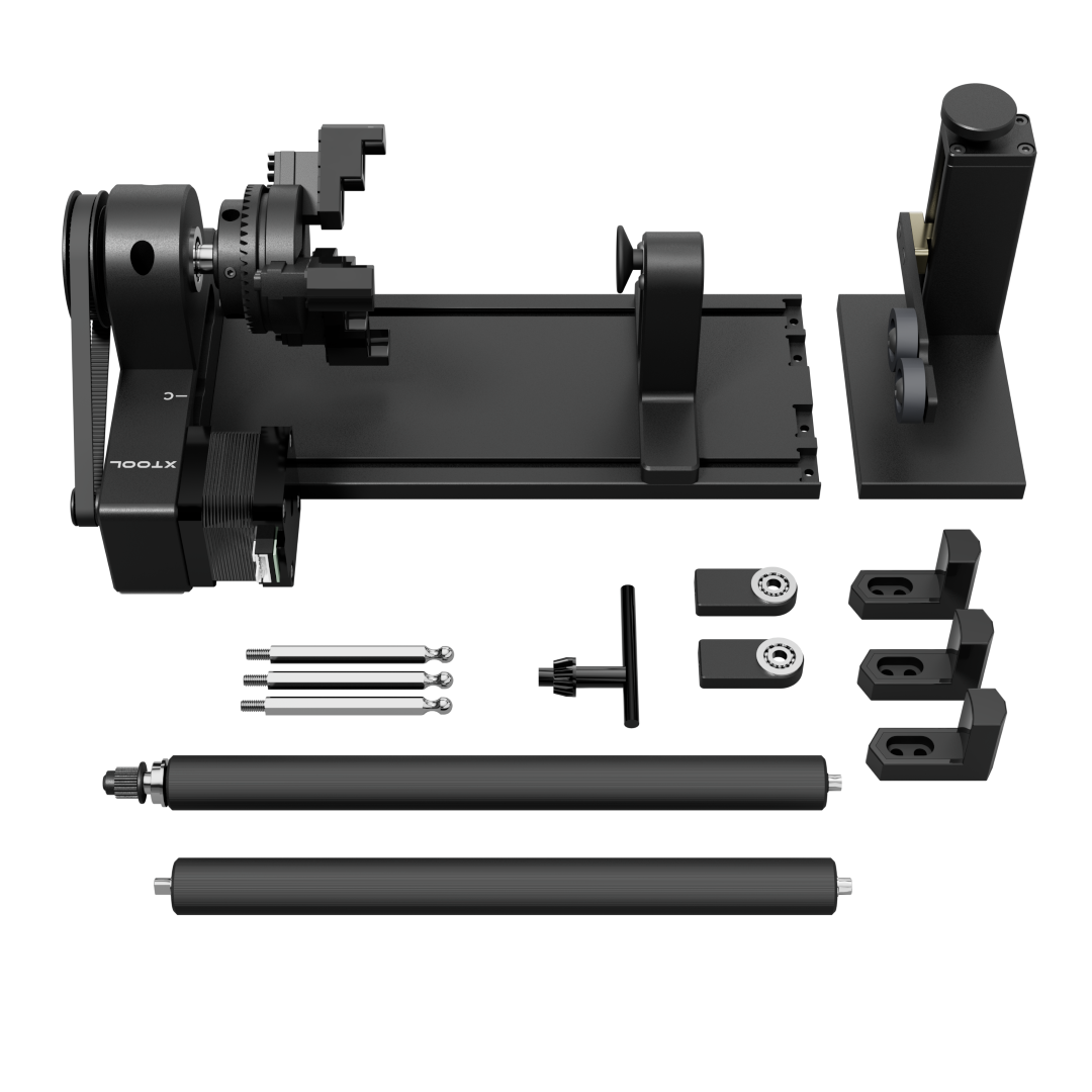  xTool Rotary Attachment 2 Pro - RA2 Pro - F1 / M1 / F1 / P2 - [3D Material-Shop]